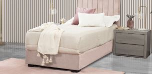 Base De Cama Individual Megan Rosa