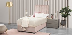 Cama Individual Megan Rosa