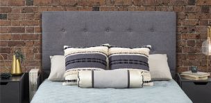 Cabecera Matrimonial Anfield Gris Oxford  