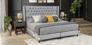 Cama King Size Estela Plata