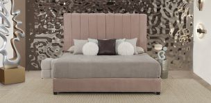 Cama King Size Constanza Rosa