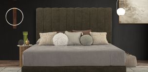 Cama King Size Constanza Verde Olivo