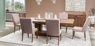 Comedor Rectangular Anka con 6 Sillas Anka Mix