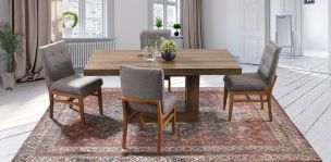 Comedor Anka con Sillas Invictus Gris