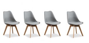 Paquete De Sillas Arthus PL Gris