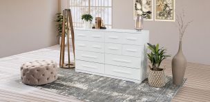 Cómoda Zoe Life Blanco con 12 Cajones