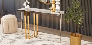 Consola Rectangular Clark Plata