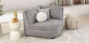 Sillón Esquinero Elite II Gris Claro