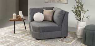 Sillón Esquinero Elite II Gris Charcoal 