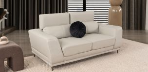 Sofá 2 Plazas Piel Lecce Beige