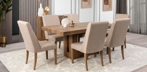 Comedor Rectangular Anka con sillas Anka Mix