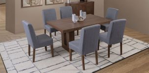 Comedor Rectangular Minnesota Café 7 Piezas 