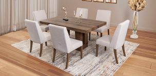 Comedor Rectangular Anka 180 cm con Sillas Arena