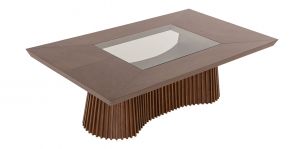 Mesa De Comedor 240 X 140 Cm Lafsjo Café