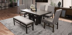 Comedor Rectangular Mojave Café 6 Piezas