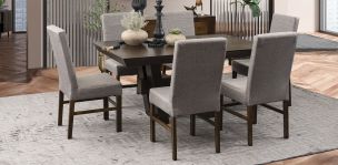 Comedor Rectangular Mojave Café 7 Piezas