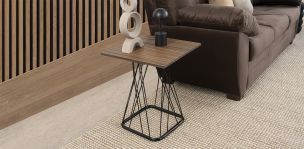 Mesa Lateral Cuadrada Nápoles Parota