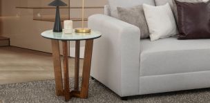 Mesa Lateral Owen Gris Cristal