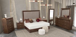 Recámara King Size Balandra CL Café 5 Piezas