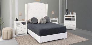 Recámara Matrimonial Perla Plus Blanco 3 Piezas