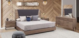 Recámara King Size Vanila Café 5 Piezas