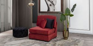Sillón sin Brazo Creta Love Red