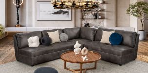 Sala Gea New Montana Gris 3 Piezas