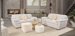 Sala Jerry Promo Beige (Boal) 2 Piezas