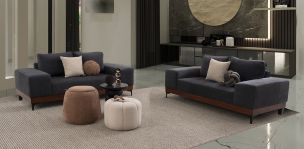 Sala Maya Gris Oxford 2 Piezas