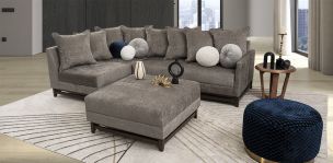 Sala Modular Izquierda Adelei Gris Charcoal