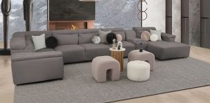 Sala Cloe CL Gris 6 Piezas