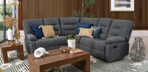 Sala Modular con Reclinables Alina Gris 