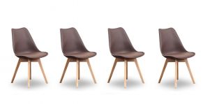 Paquete De Sillas Arthus PL Café