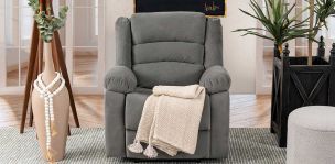 Sillón Con Reclinable Eléctrico Sedona Gris