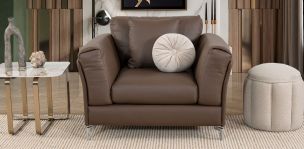Sillón Piel Kenai CL Café (Boal)