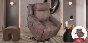 Sillón Reclinable Eléctrico Clovis Gris (Boal)