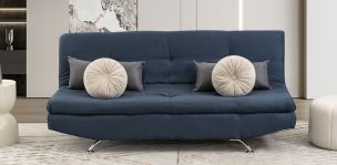Sofá Cama Mariana New Azul Suede