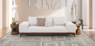 Sofá 3 Plazas Maya Blanco 