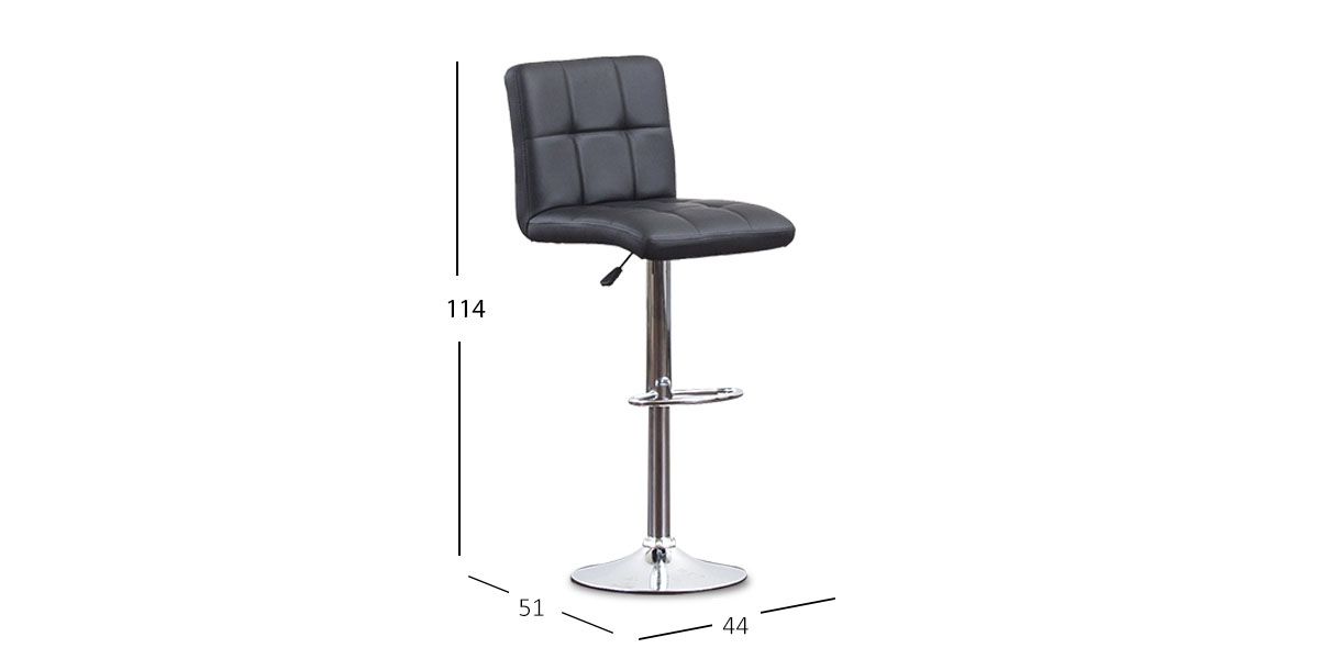 Banco Asiento Spira PL Negro BC-0106