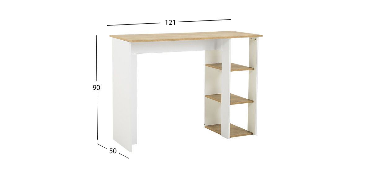 Barra Desayunador Dan Blanco