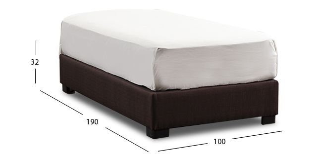 Base De Cama Individual Gianna Choco