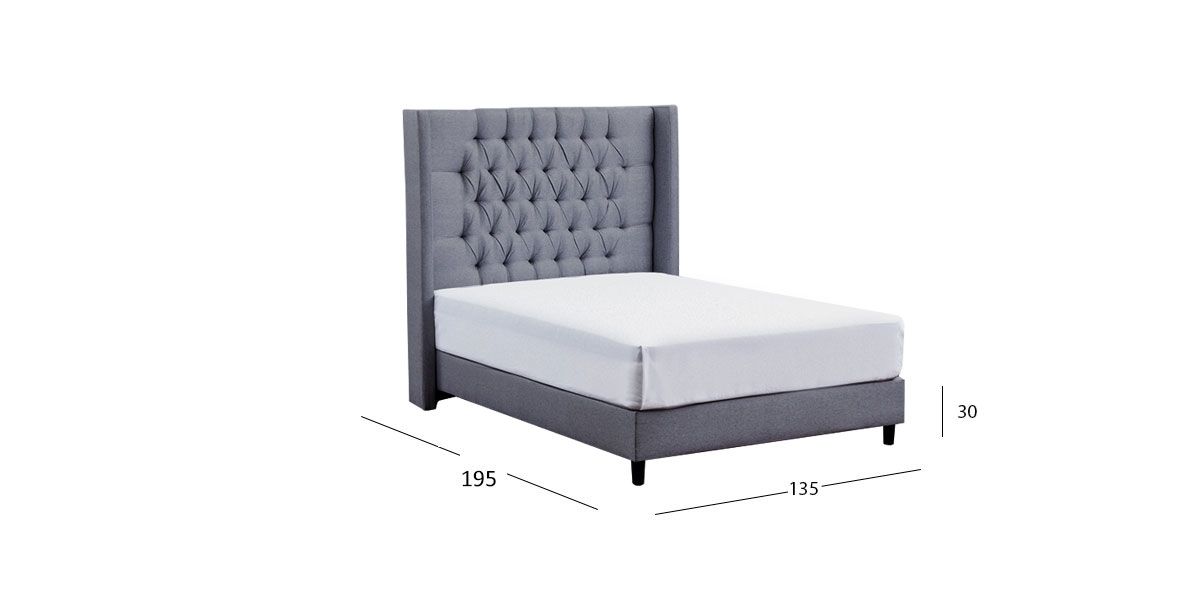 Cabecera Matrimonial Estela Promo Gris