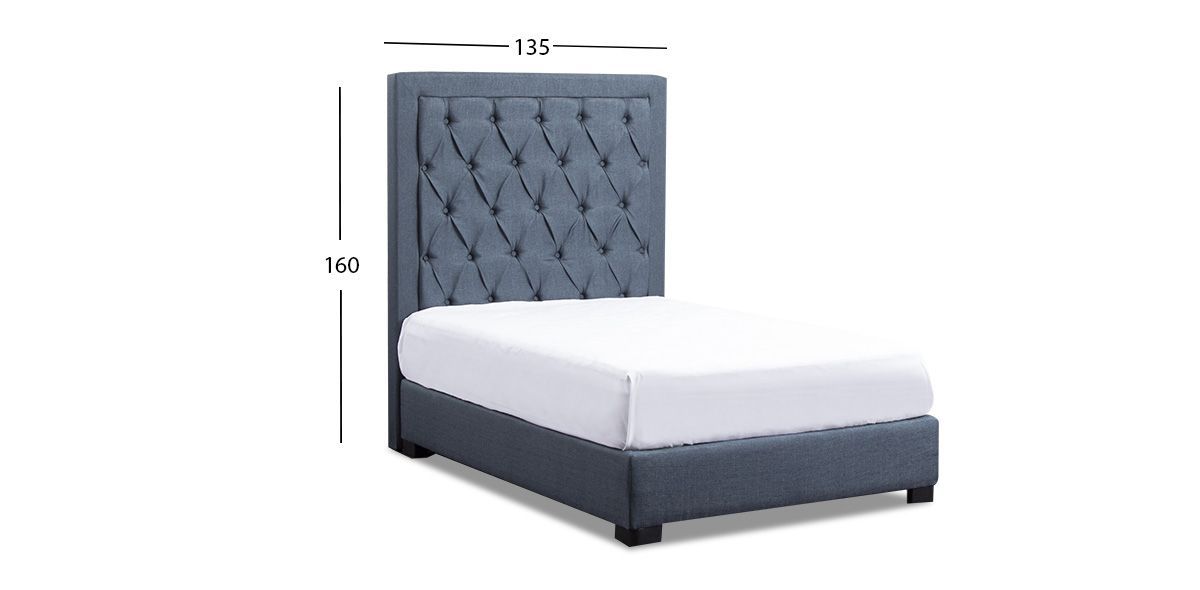 Cabecera Matrimonial Gianna Azul Louis