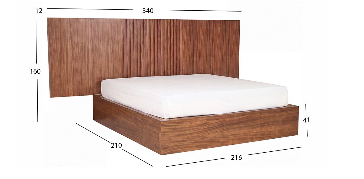 Cama King Size Sabina Café