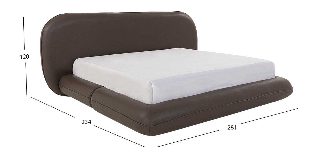 Cama King Size Tessa Café