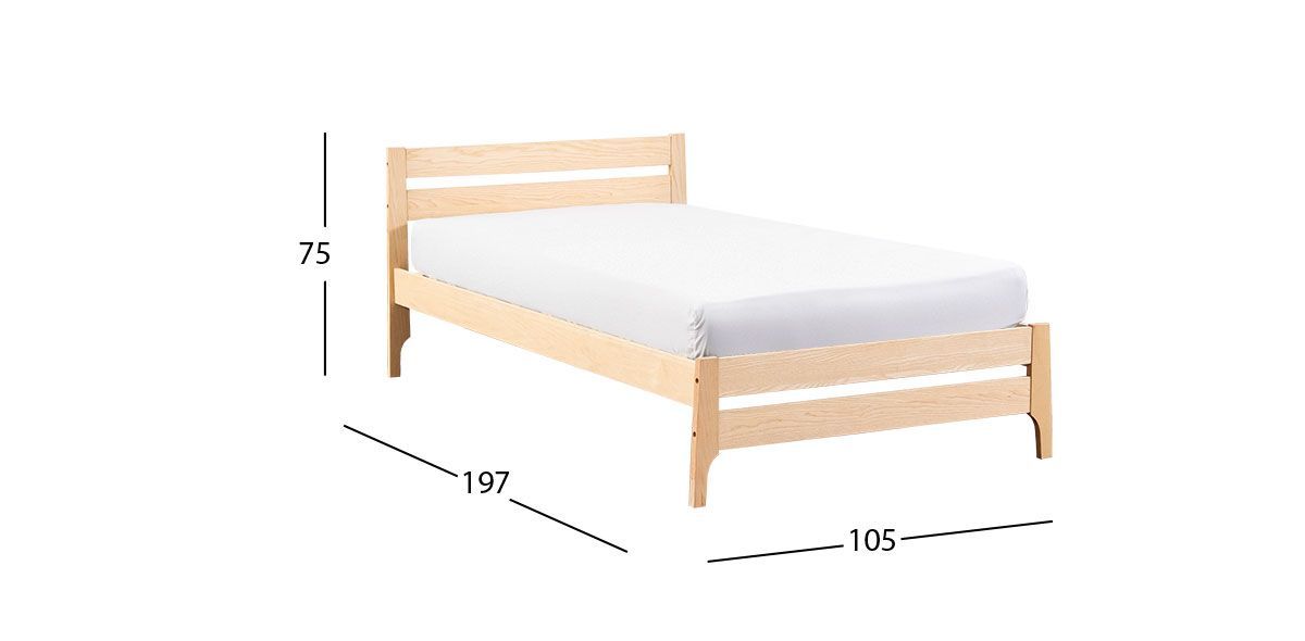 Cama Individual Tod Natural