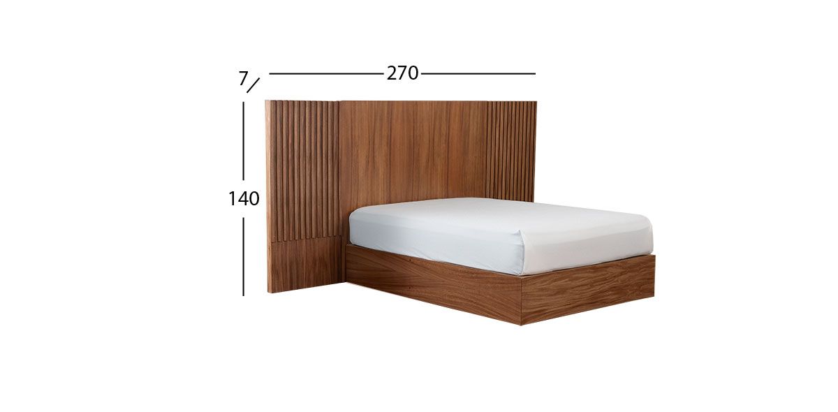 Cabecera Matrimonial Citara Nogal 