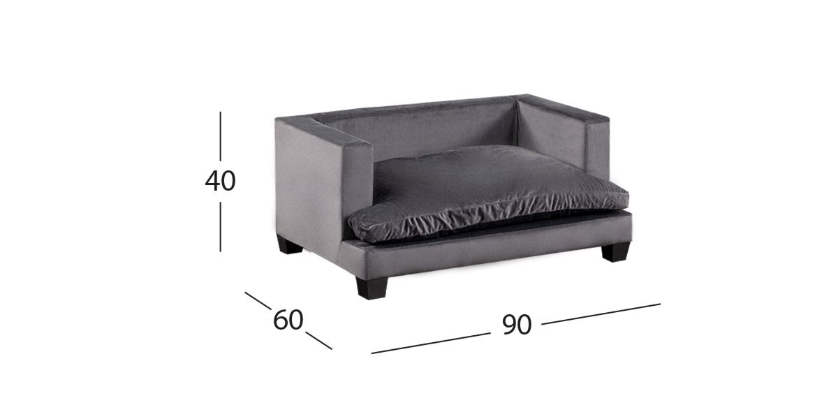 Cama Para Mascota Pet Laika Gris Oxford