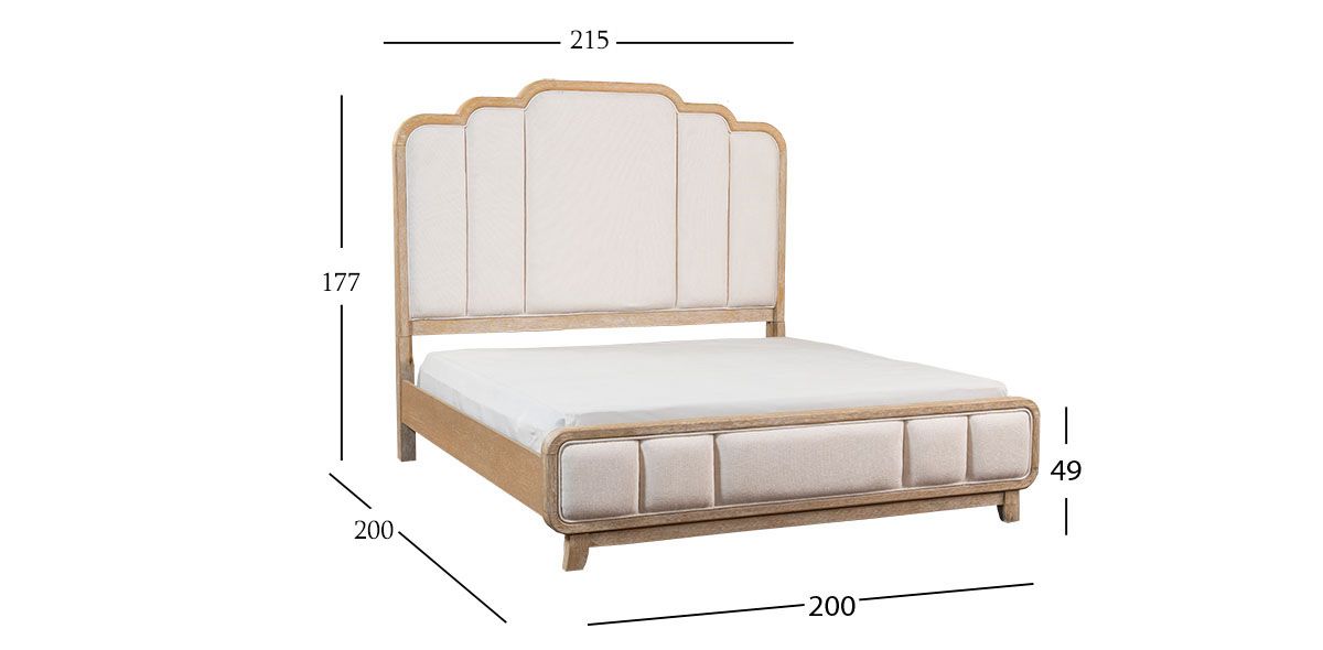 Cama King Size Elora CL Beige