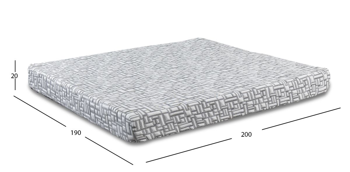 Colchón King Size Memory Foam Nepal Semi-Flex 